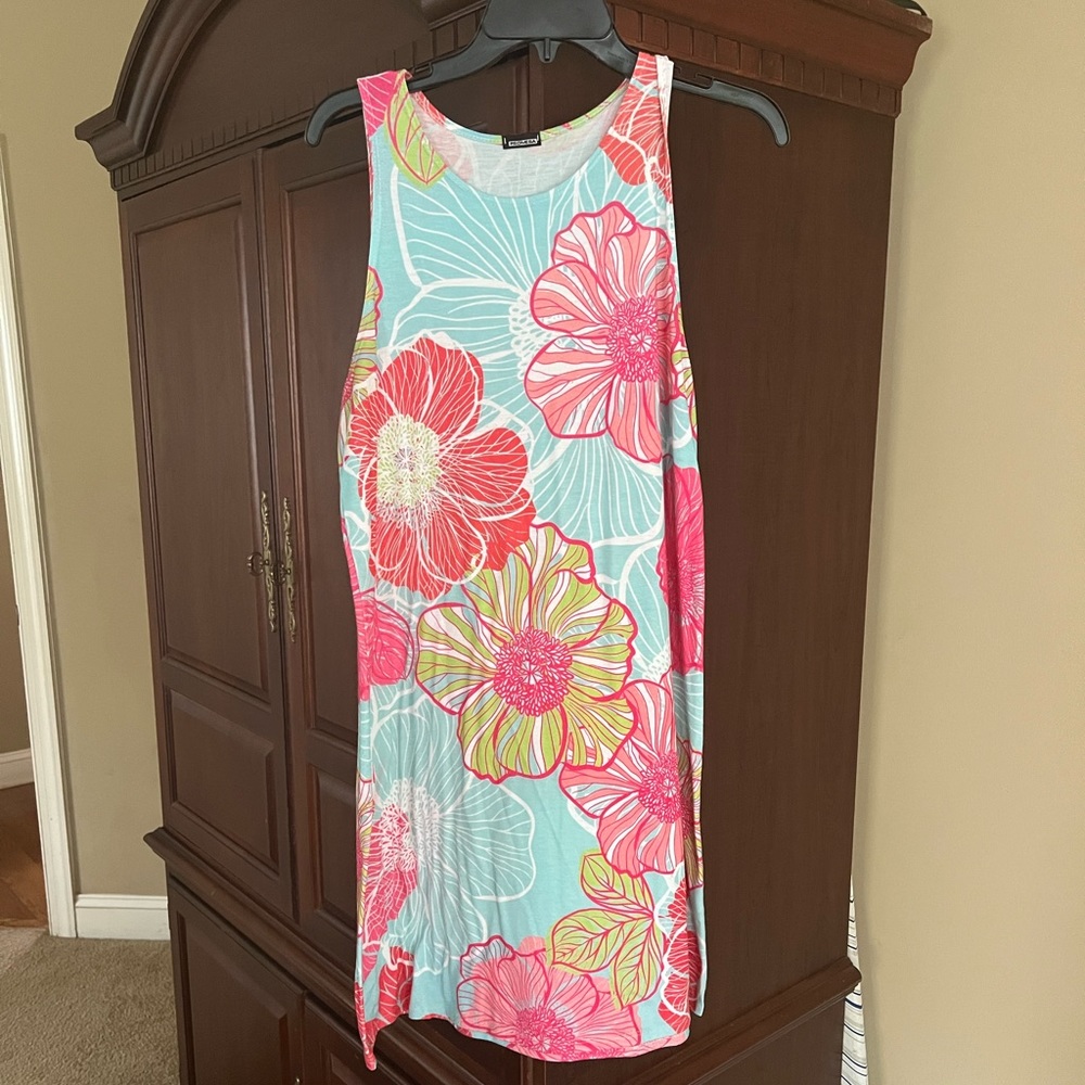 Promesa sleeveless floral dress size L